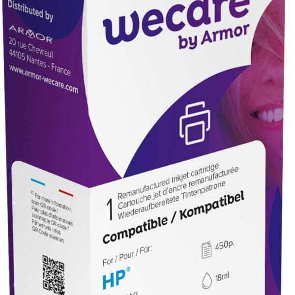 WECARE Tinte 300XL rebuilt color CC643EEWE zu HP DeskJet D2560 18ml