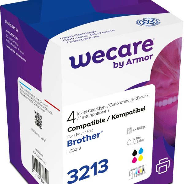 WECARE Multipack rebuilt CMYBK LC-3213V WE z.Brother DCP-J774 11/3x6.6ml