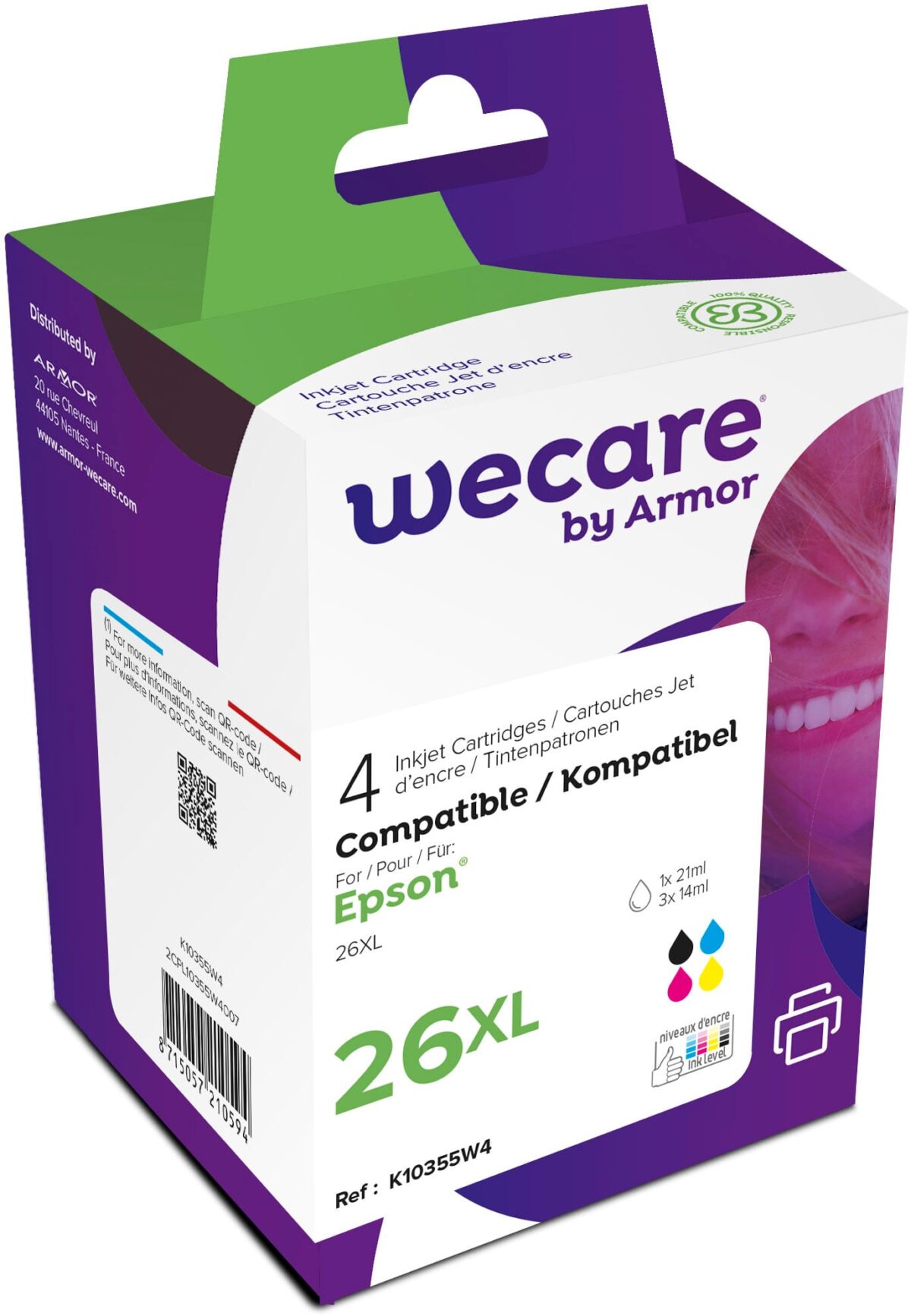 WECARE Multipack XL new built CMYBK T263640WE z.Epson XP 700/800 21/3x14ml – Hochwertig & günstig bei ShopDeca