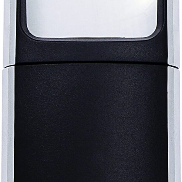 WEDO Rechtecklupe mit LED-Licht 2717501 schwarz Blister