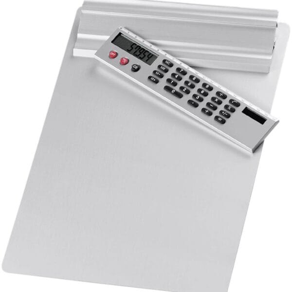 WEDO Klemmbrett aus Aluminium A4 57 954 silber