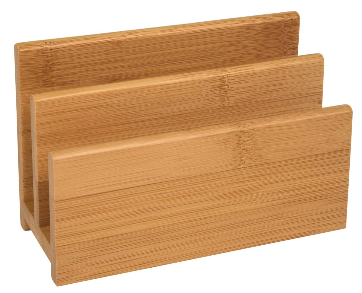 WEDO Briefständer 14x6.2x9 cm 61307 braun Bambus 2 Fächer – Hochwertig & günstig bei ShopDeca