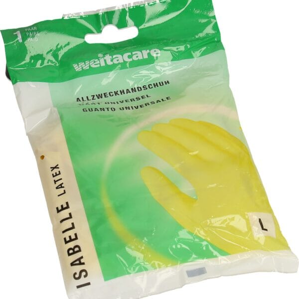 WEITA Allzweckhandschuh Latex Gr. L RF-1 / 262581 Isabelle, gelb 30cm/0.45mm