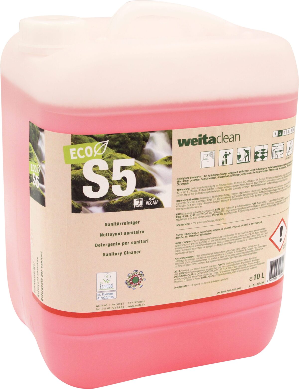 WEITACLEAN Sanitärreiniger 10L 19505.1431 S5 ECO – Hochwertig & günstig bei ShopDeca