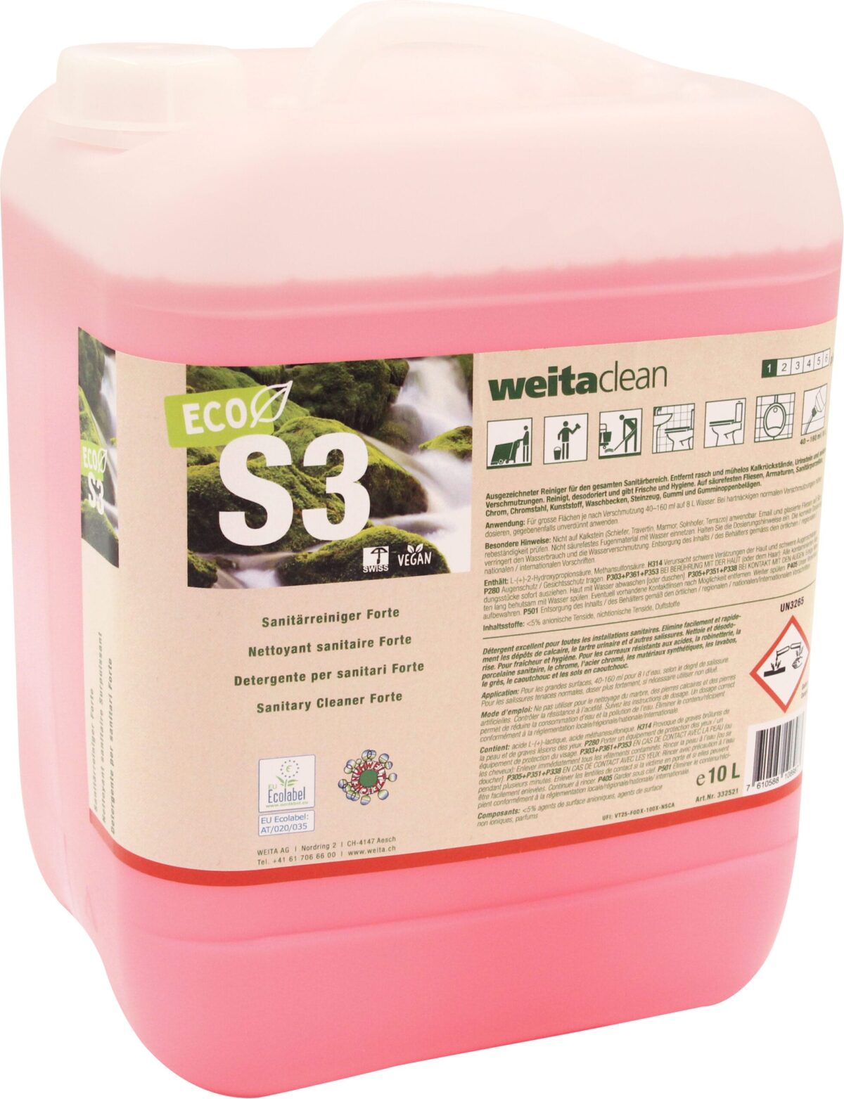 WEITACLEAN Sanitärreiniger 10L 19520.14310 S3 ECO – Hochwertig & günstig bei ShopDeca