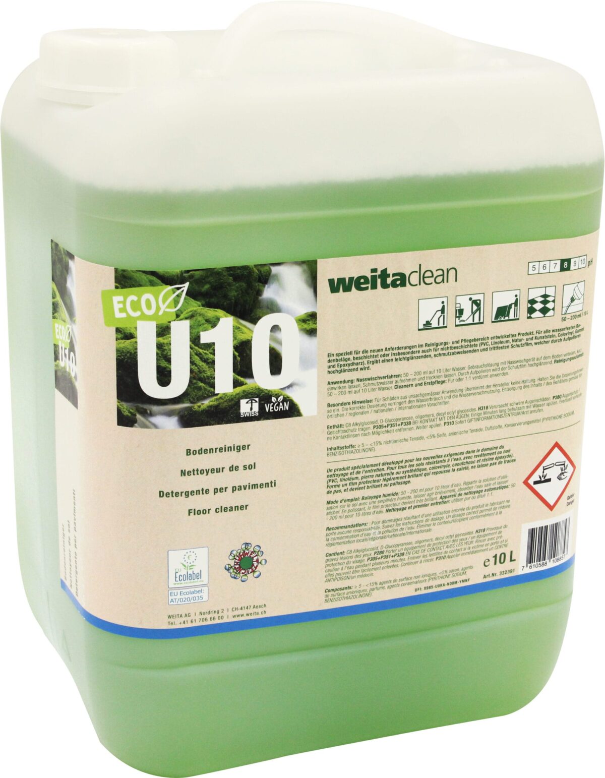 WEITACLEAN Bodenreiniger 10L 19522.14310 U10 ECO – Hochwertig & günstig bei ShopDeca