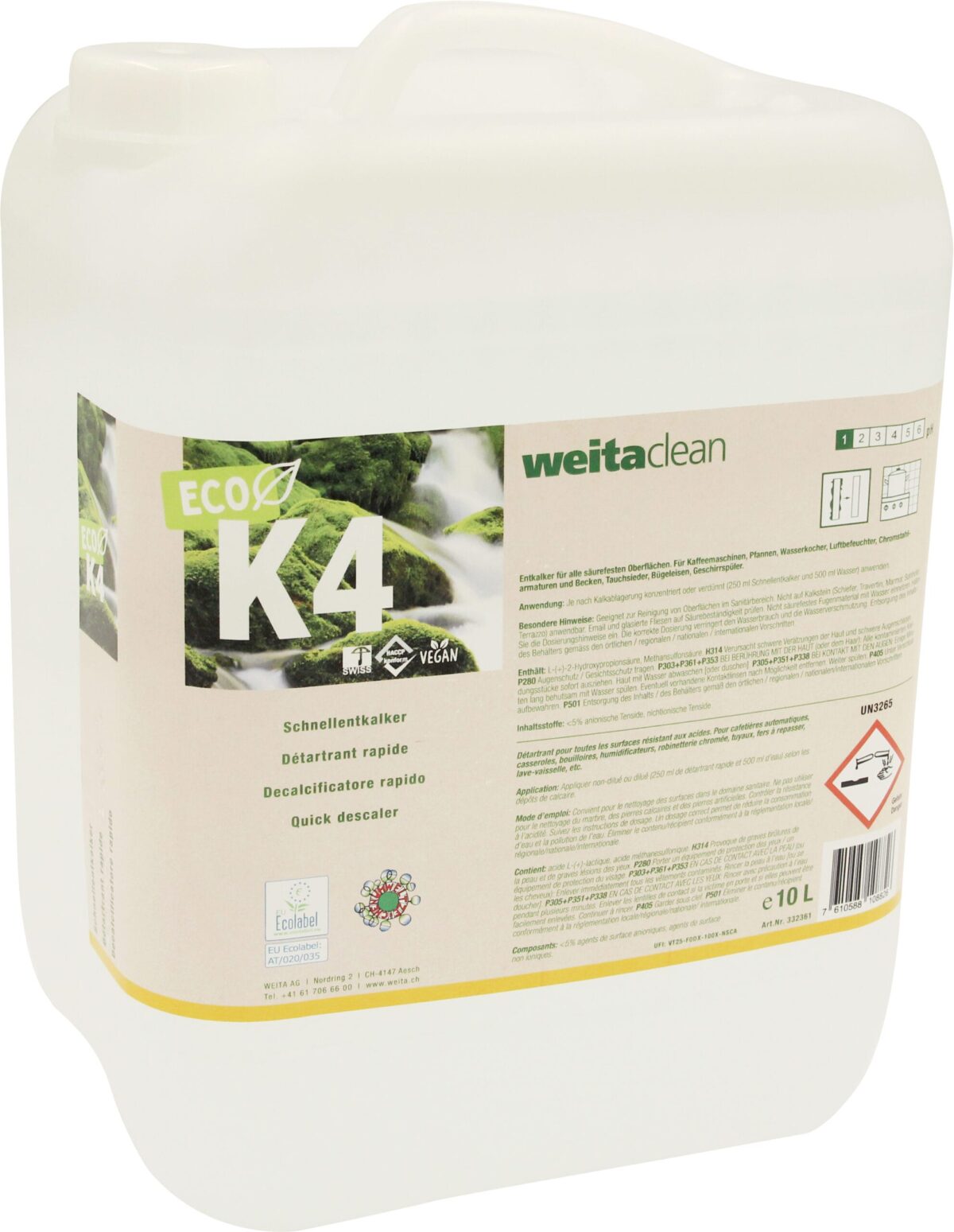 WEITACLEAN Schnellentkalker 10L 19523.14310 K4 ECO – Hochwertig & günstig bei ShopDeca