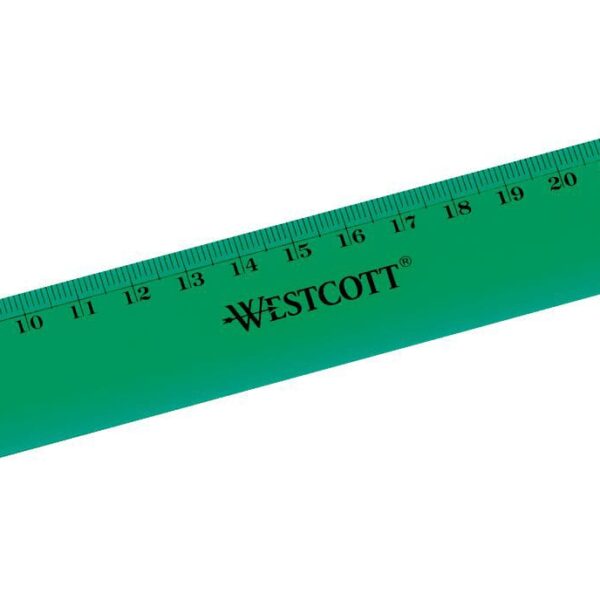 WESTCOTT Kunststofflineal 30cm E-1017200 cm Skala