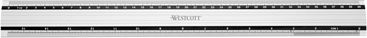 WESTCOTT Aluminium Lineal 40cm E-1019200 cm/inch Scala – Hochwertig & günstig bei ShopDeca