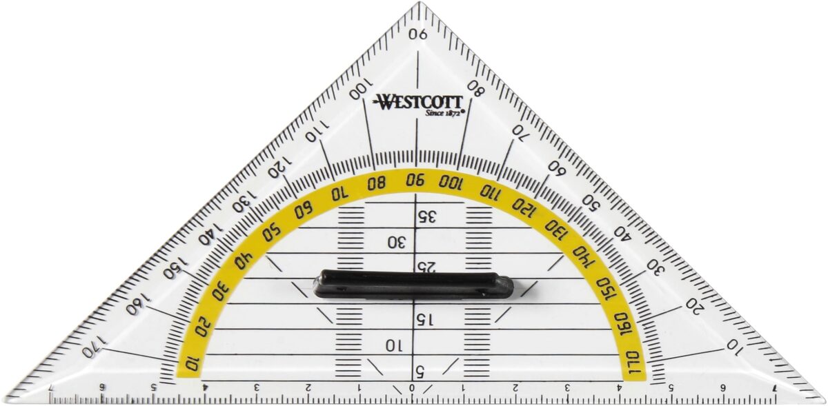 WESTCOTT Geodreieck 14cm E10133 BP abnehmbarer Griff – Hochwertig & günstig bei ShopDeca