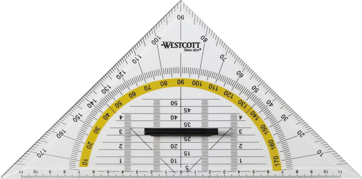 WESTCOTT Geodreieck 22cm E10134 BP – Hochwertig & günstig bei ShopDeca