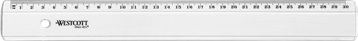WESTCOTT Kunststofflineal 30cm E10152 BP – Hochwertig & günstig bei ShopDeca