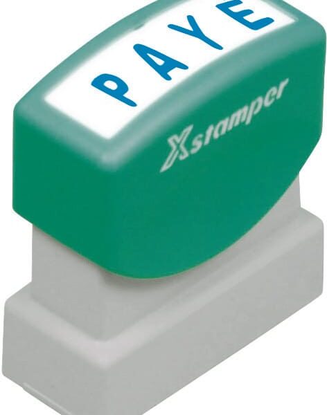XSTAMPER Stempel Paye F102-B blau