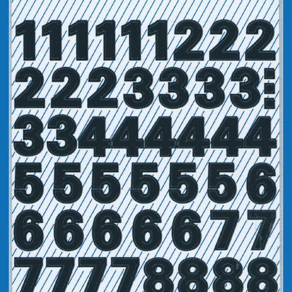 Z-DESIGN Letters schwarz 3781 9,5mm,Univers Medium 2 Blatt