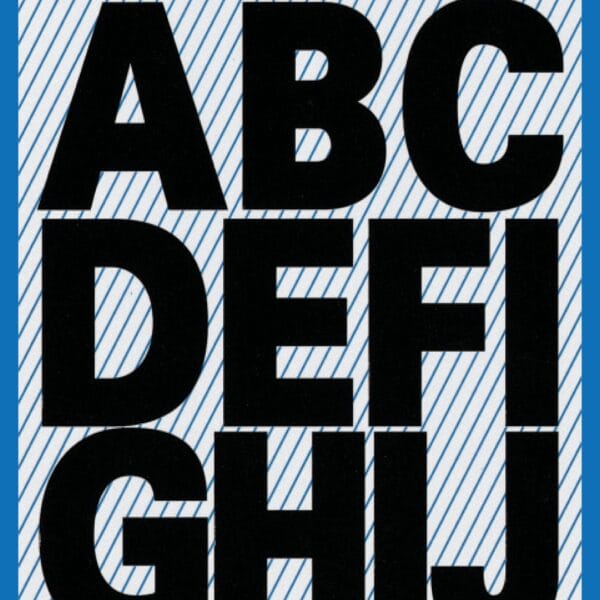 Z-DESIGN Letters schwarz 3784 25mm, wetterfest 2 Stück