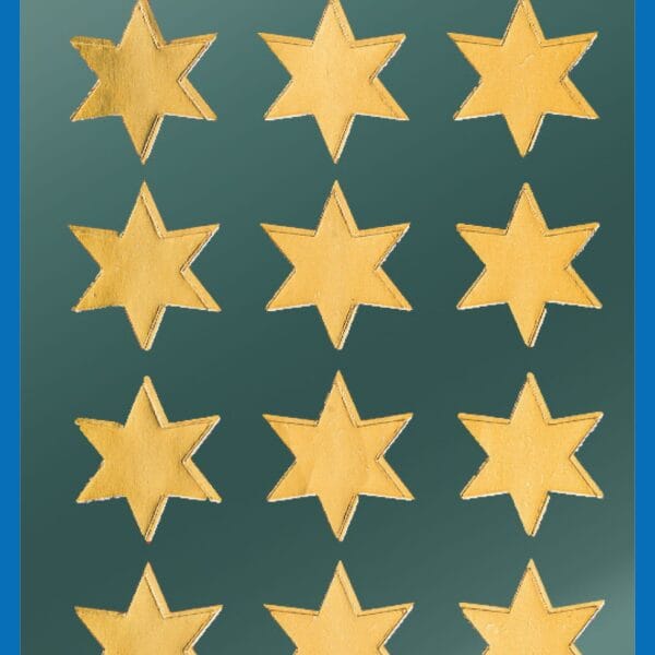Z-DESIGN Sticker Sterne 52801 gold 2 Bogen