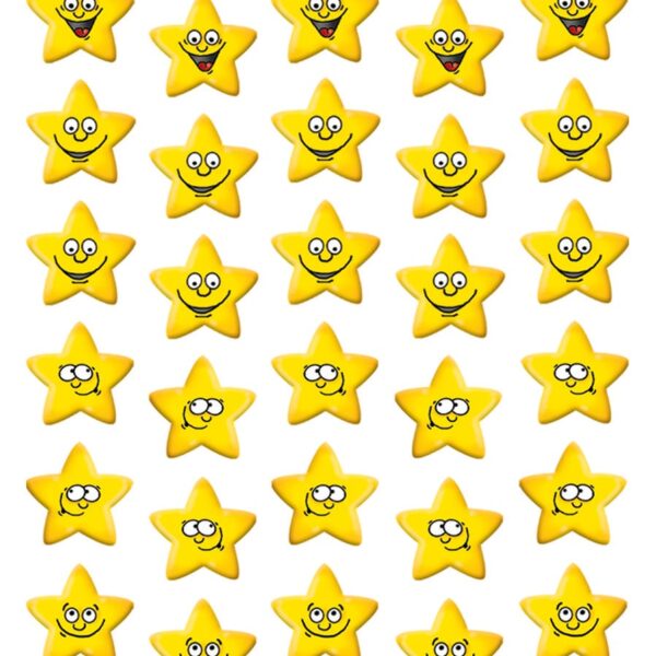 Z-DESIGN Sticker Kids 53191 Sterne lachend 3 Stück