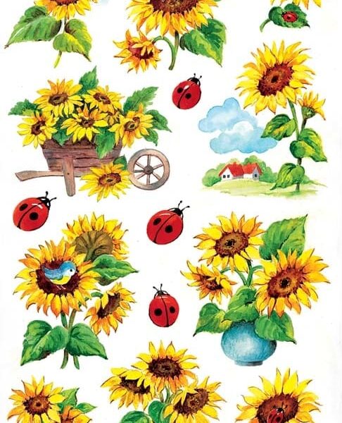 Z-DESIGN Sticker Creative 54171 Sonnenblumen 2 Stück
