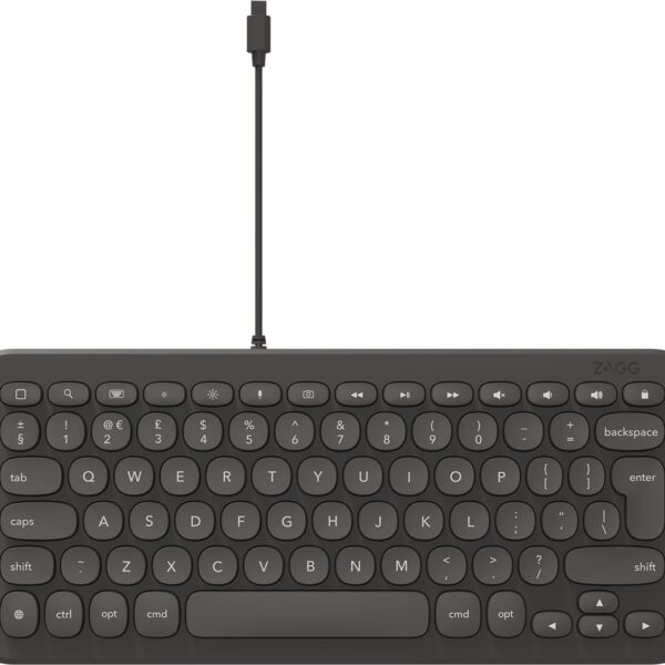 ZAGG Keyboard Lightning universal 103211040 for iPad Wired,Charcoal, CH