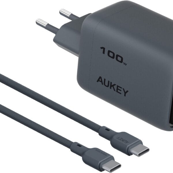 AUKEY Comet Mix 100W GaN 4-Port PD PA-C5 Bundle Cable Bundle