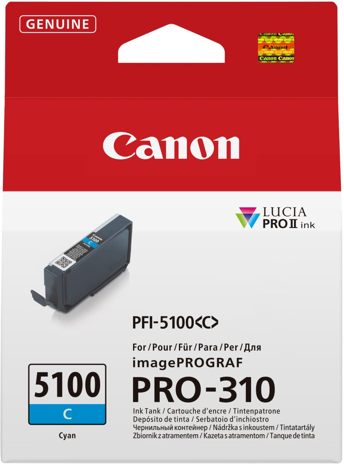 CANON Tintenpatrone cyan PFI-5100C iPF PRO-310 14ml – Hochwertig & günstig bei ShopDeca