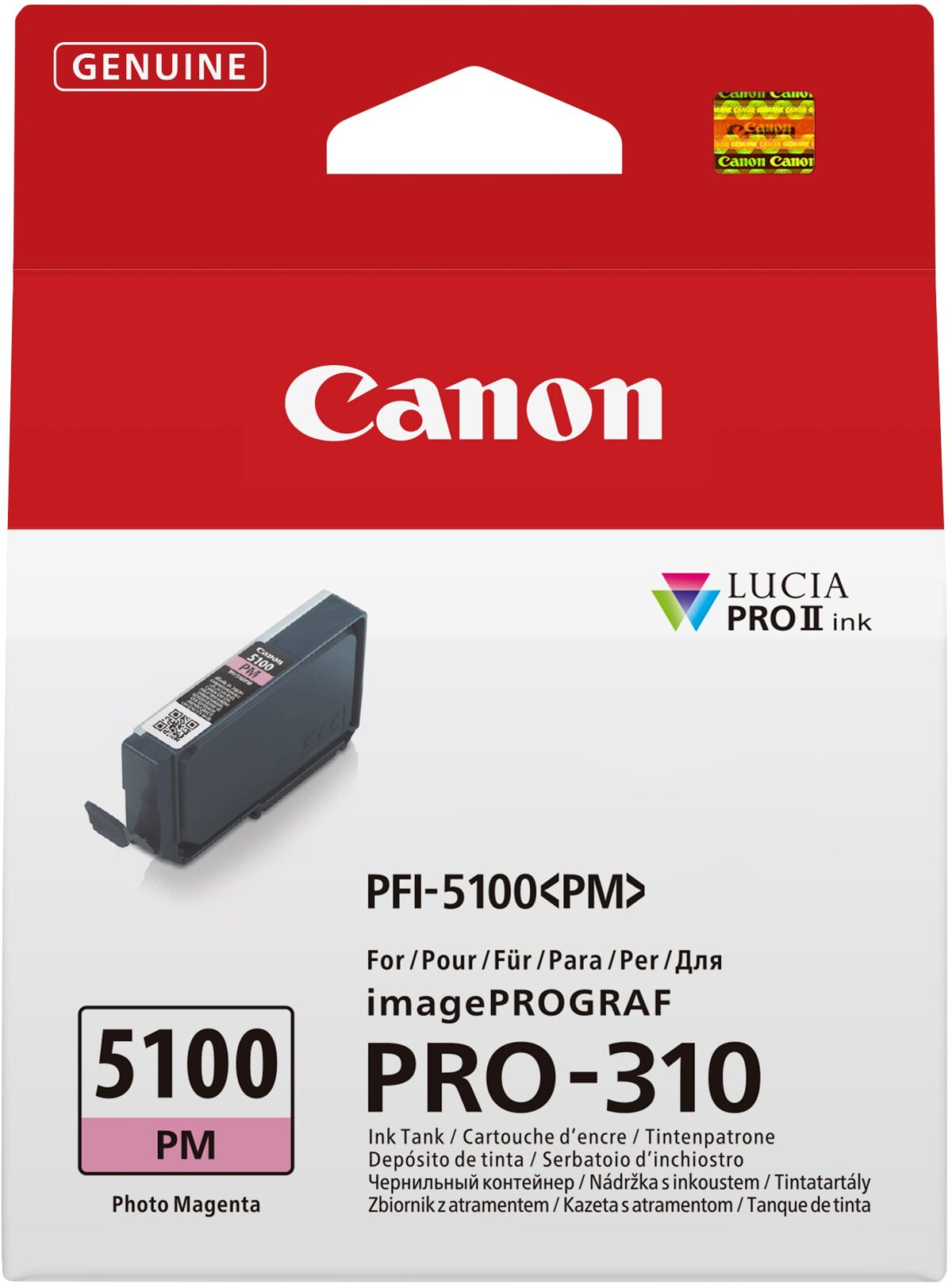 CANON Tintenpatrone photo magenta PFI-5100PM iPF PRO-310 14ml – Hochwertig & günstig bei ShopDeca