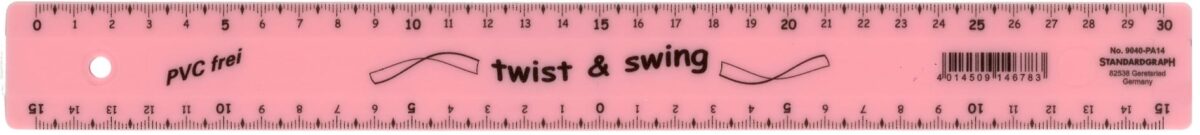 DUX Twist & Swing Lineal 30cm 9040-PA14 pastel rosa – Hochwertig & günstig bei ShopDeca