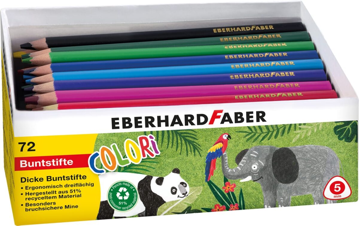 EBERHARD FABER Farbstifte Colori Jumbo 511471 72er Set – Hochwertig & günstig bei ShopDeca