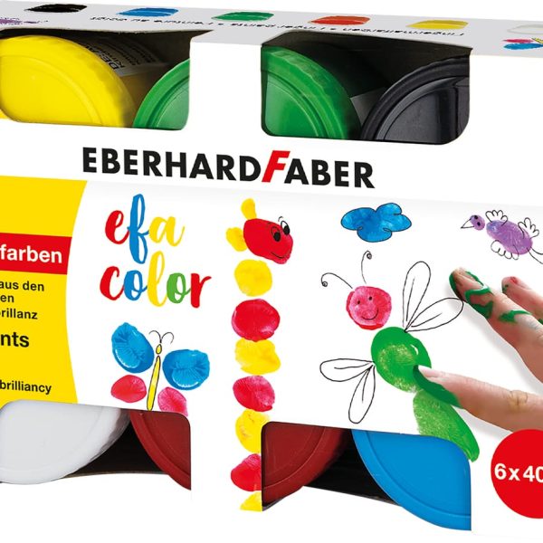 EBERHARD FABER Fingermalfarben EFA Color 578606 6x40ml