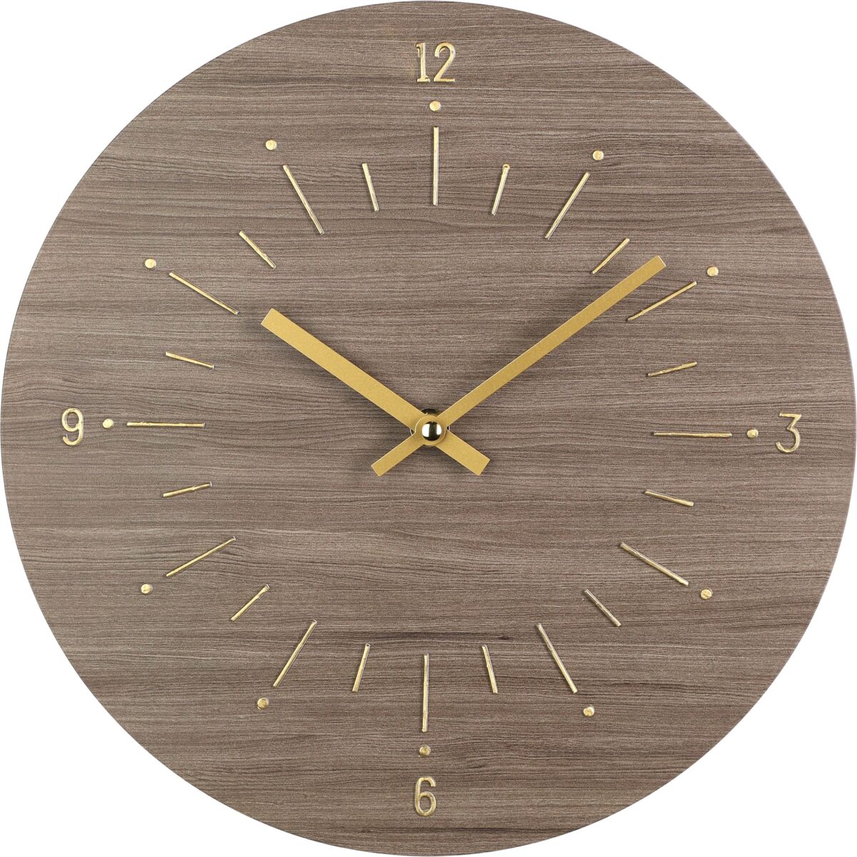 EGLO Wanduhr Takahagi 30cm 425508 braun/gold – Hochwertig & günstig bei ShopDeca