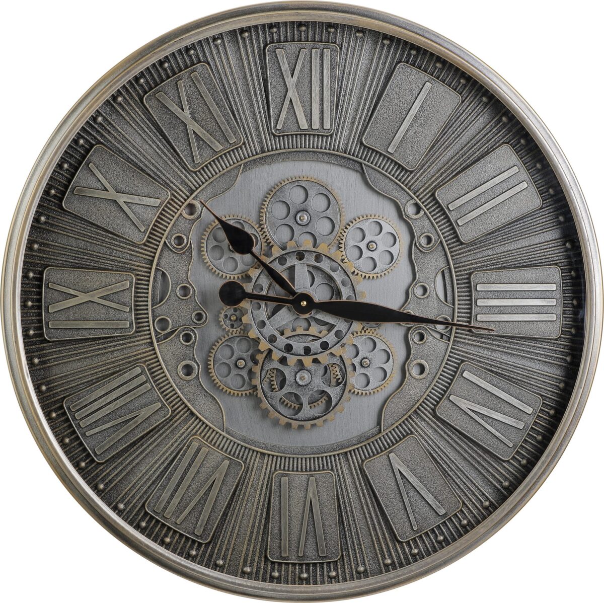 EGLO Wanduhr Kenema 70cm 425518 silber – Hochwertig & günstig bei ShopDeca