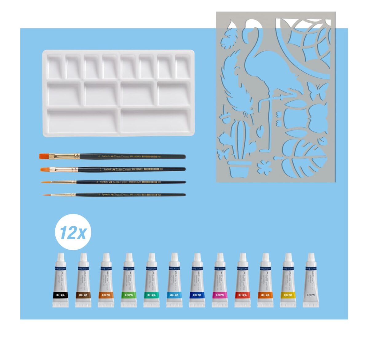 FABER-CASTELL Aquarellfarben-Set 169618 18-teilig – Hochwertig & günstig bei ShopDeca