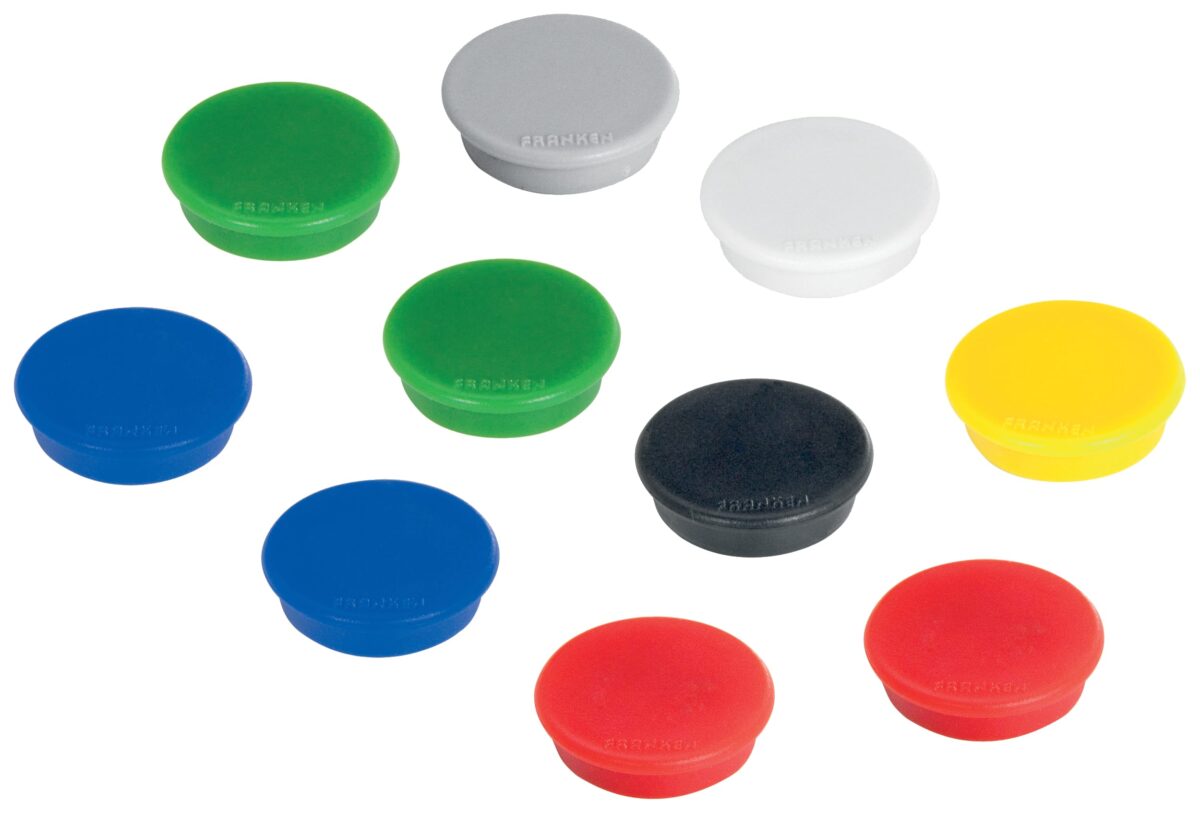 FRANKEN Magnete 38mm HM38 99 assortiert 10 Stück – Hochwertig & günstig bei ShopDeca