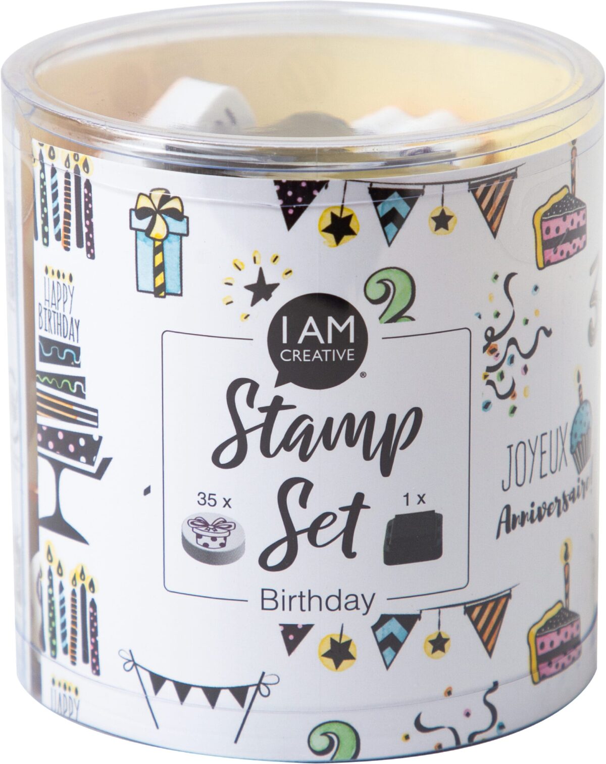 I AM CREATIVE Stempelset 4093.03 Happy Birthday 35 Stück – Hochwertig & günstig bei ShopDeca