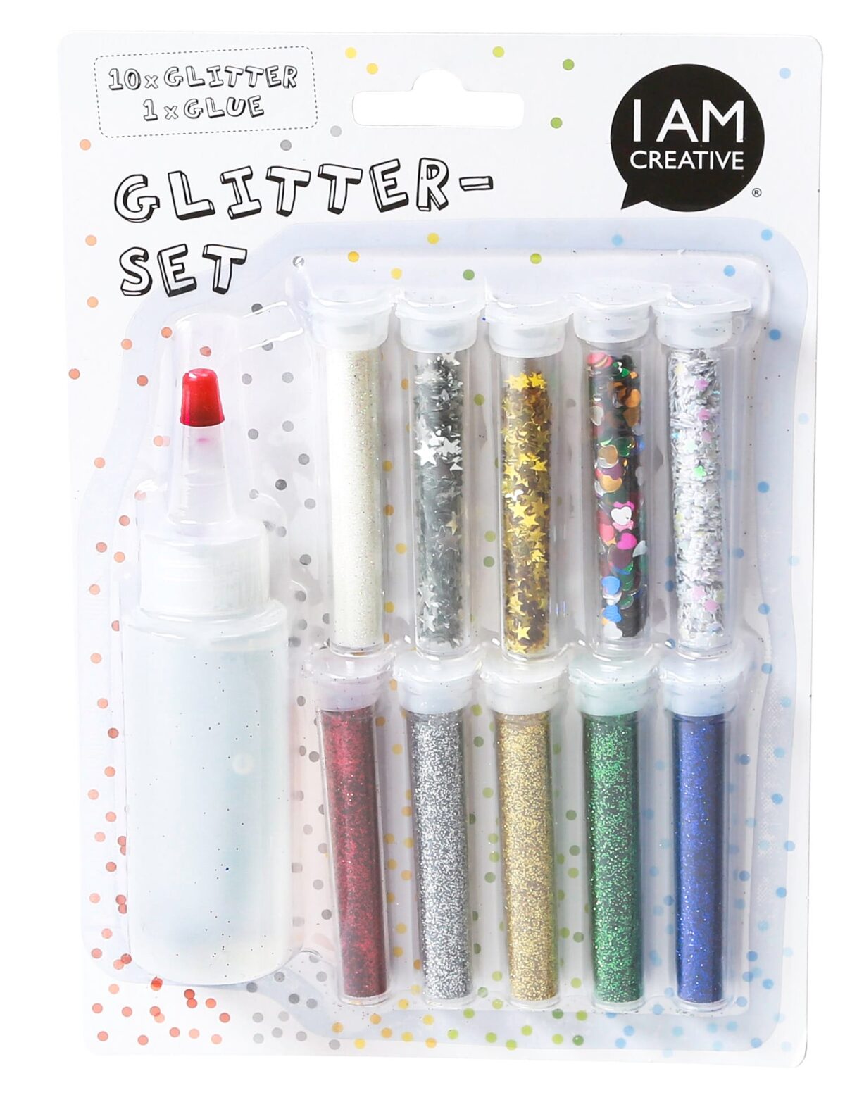 I AM CREATIVE Glitterset mit Leim MAA4092.00 10 Stück – Hochwertig & günstig bei ShopDeca