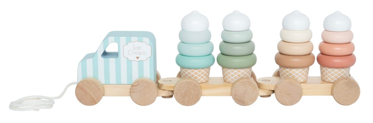 JABADABADO Zug mit Bausteinen 35x7x11cm C2567 Ice Cream – Hochwertig & günstig bei ShopDeca