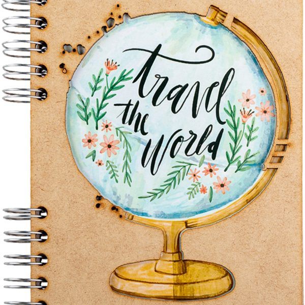 KOMONI Notizbuch Travel the World A5 TRA5G liniert 90 Blatt