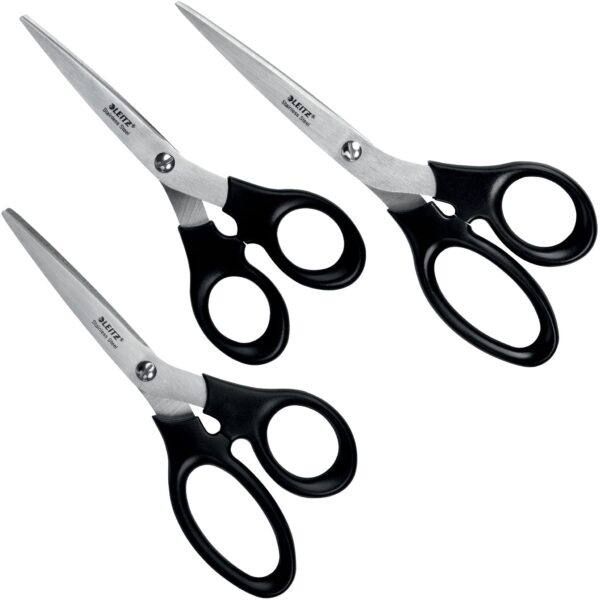 LEITZ Edelstahl Scherenset 3-teilig 5426-00-95 16.5/18.5/20cm