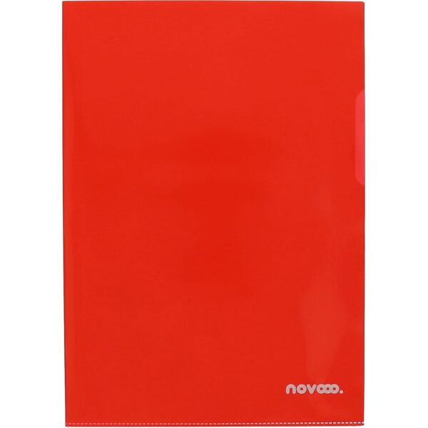 NOVOOO Pro Sichtmappen 140my A4 400197772 rot glatt 100 Stück