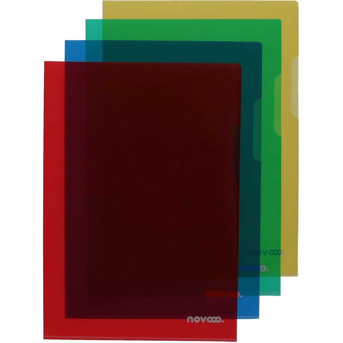 NOVOOO Pro Sichtmappen 120my A4 400197704 assortiert genarbt 10 Stück – Hochwertig & günstig bei ShopDeca