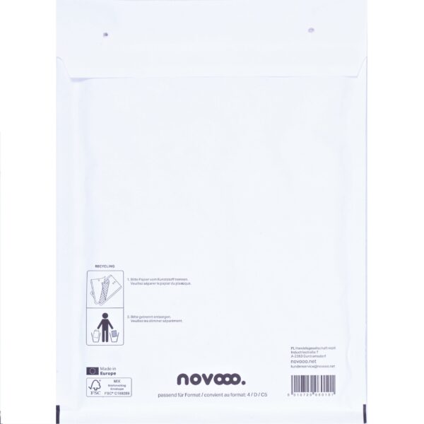 NOVOOO Luftpolstertasche Mix E-1712139 weiss, 180x265mm 100 Stück