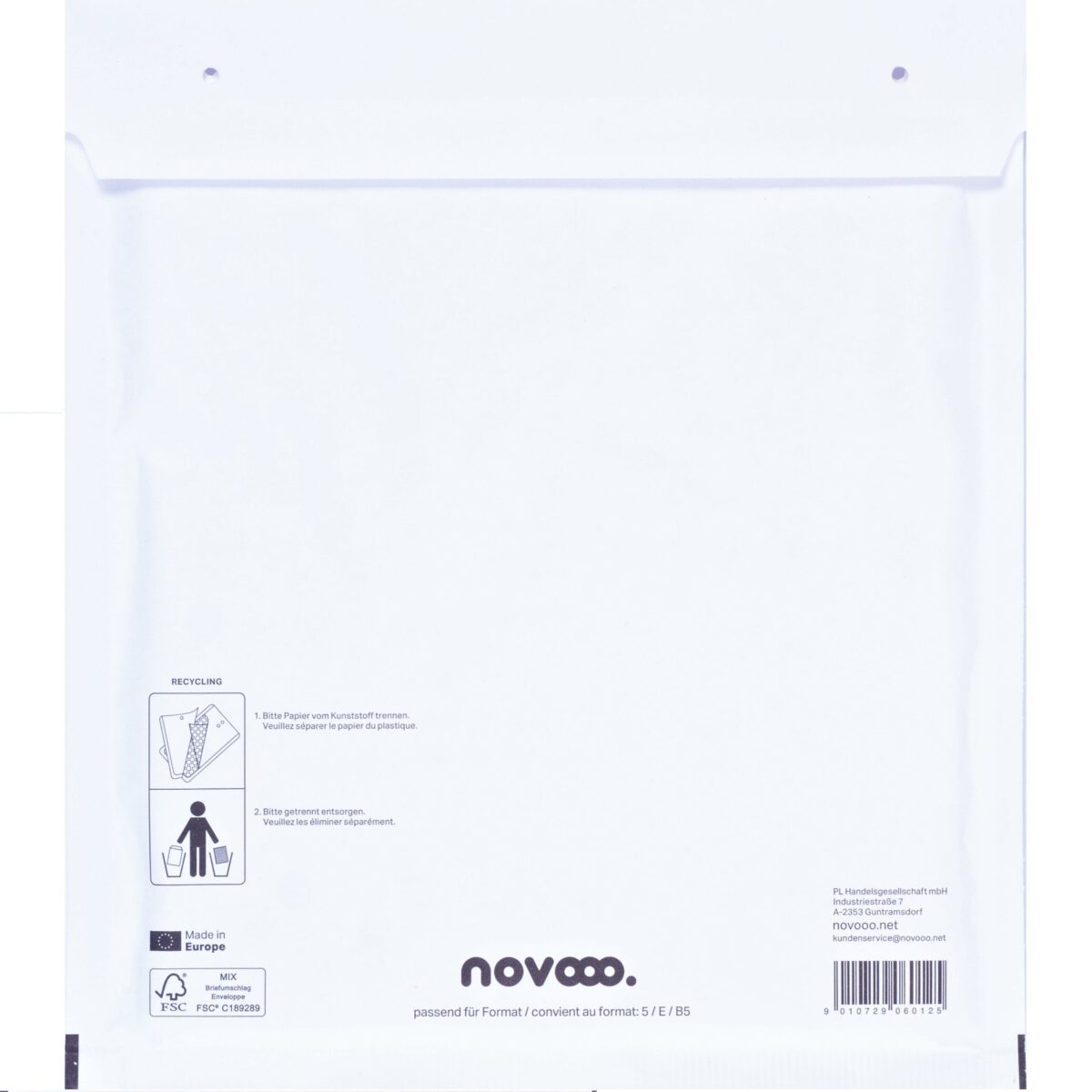 NOVOOO Luftpolstertasche Mix E-1712140 weiss, 220x265mm 100 Stück – Hochwertig & günstig bei ShopDeca