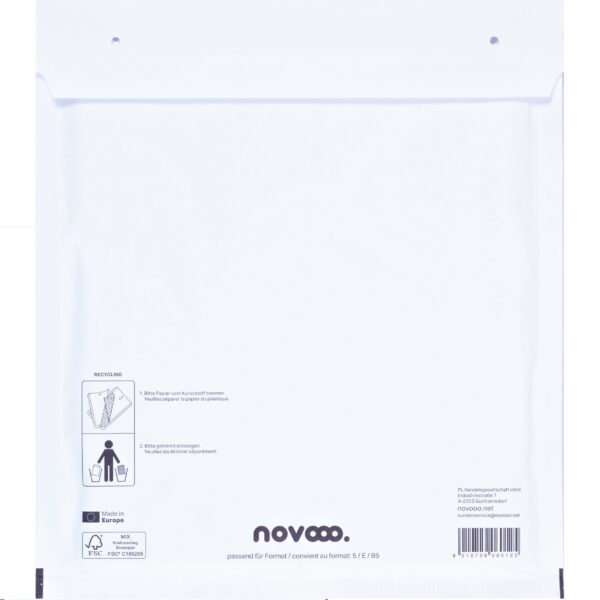 NOVOOO Luftpolstertasche Mix E-1712140 weiss, 220x265mm 100 Stück