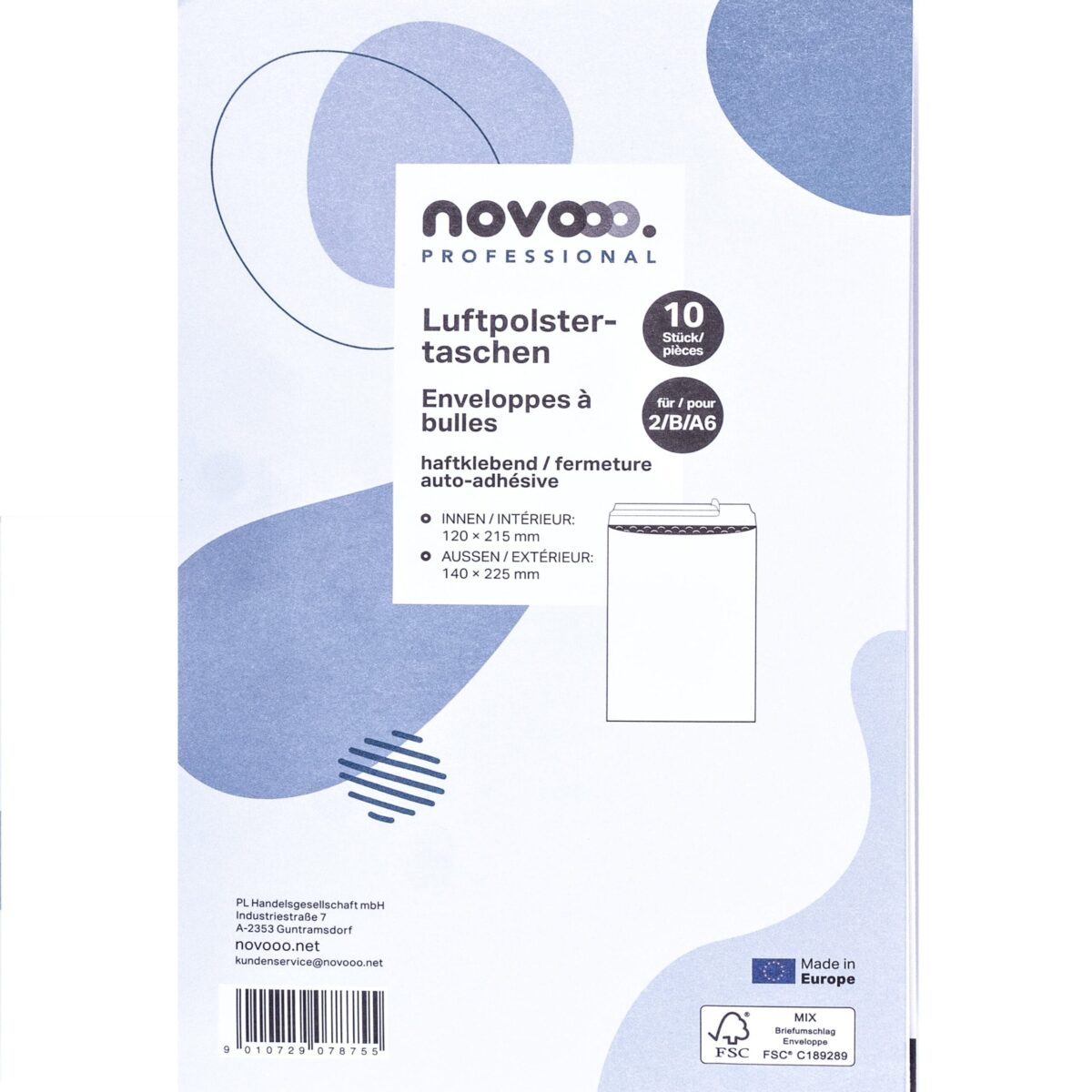 NOVOOO Luftpolstertasche E-1712144 weiss, 120x215mm 10 Stück – Hochwertig & günstig bei ShopDeca