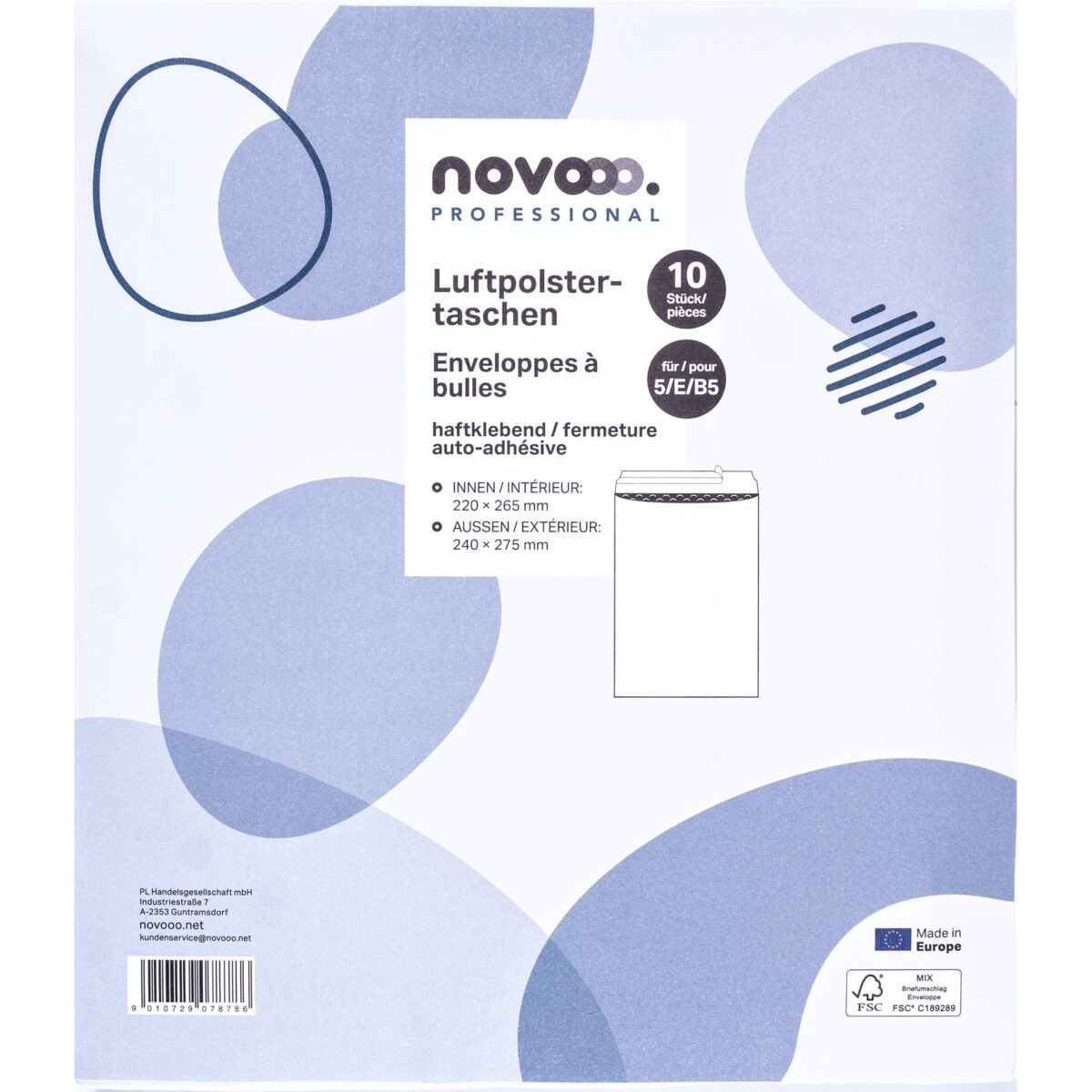 NOVOOO Luftpolstertasche E-1712149 weiss, 220x265mm 10 Stück – Hochwertig & günstig bei ShopDeca