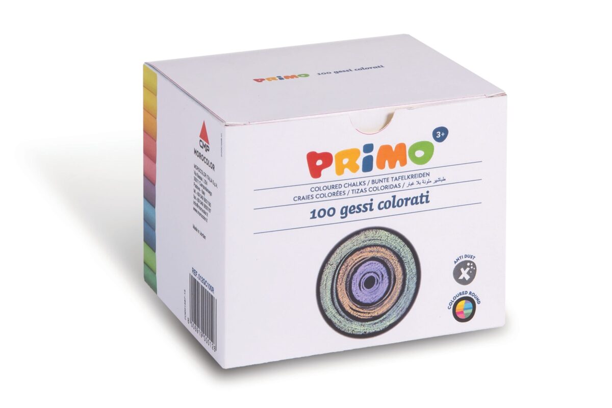 PRIMO Kreide rund 012GC100R ass., staubfrei 100 Stück – Hochwertig & günstig bei ShopDeca