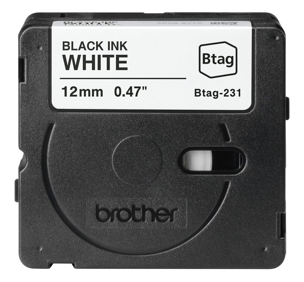 PTOUCH Band schwarz/weiss n.laminiert BTAG-231 PT-N10/N20/N25BT 12 mm – Hochwertig & günstig bei ShopDeca