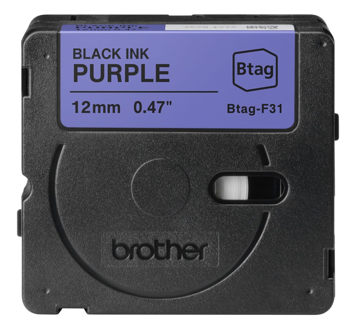 PTOUCH Band schwarz/lila n.laminiert BTAG-F31 PT-N10/N20/N25BT 12 mm – Hochwertig & günstig bei ShopDeca