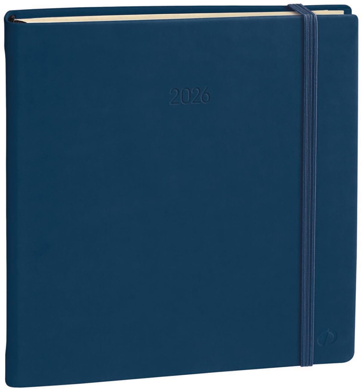 QUO-VADIS Agenda Silk Exec.Prest. 2026 905443Q 1W/2S dunkelblau ML 16x16cm – Hochwertig & günstig bei ShopDeca