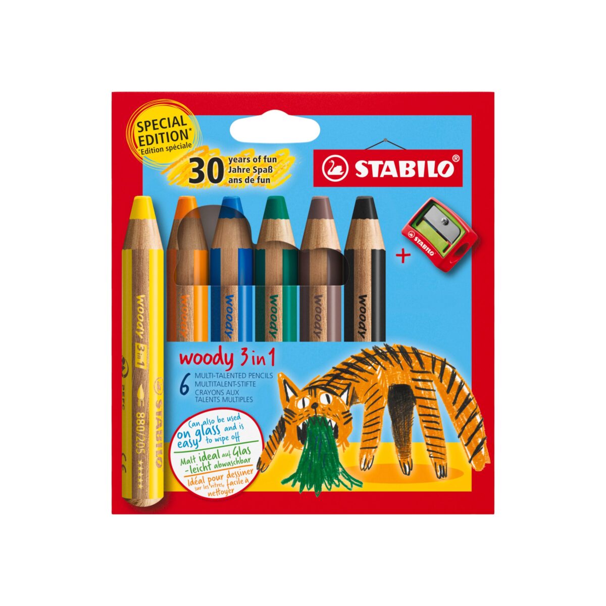 STABILO Farbstifte Woody 3 in 1 02.04.8806 Tiger 6 Stück – Hochwertig & günstig bei ShopDeca